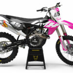 Kit déco motocross Husqvarna - Local - Rose