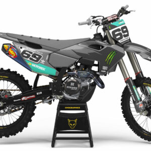 Kit déco motocross Husqvarna - Monster - Gris