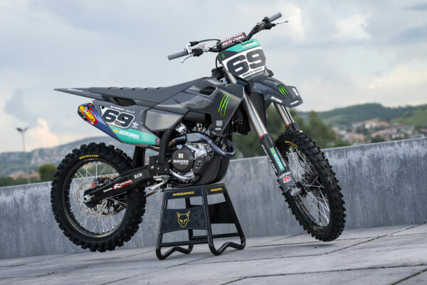 Kit déco motocross Husqvarna - Monster - Gris Promo