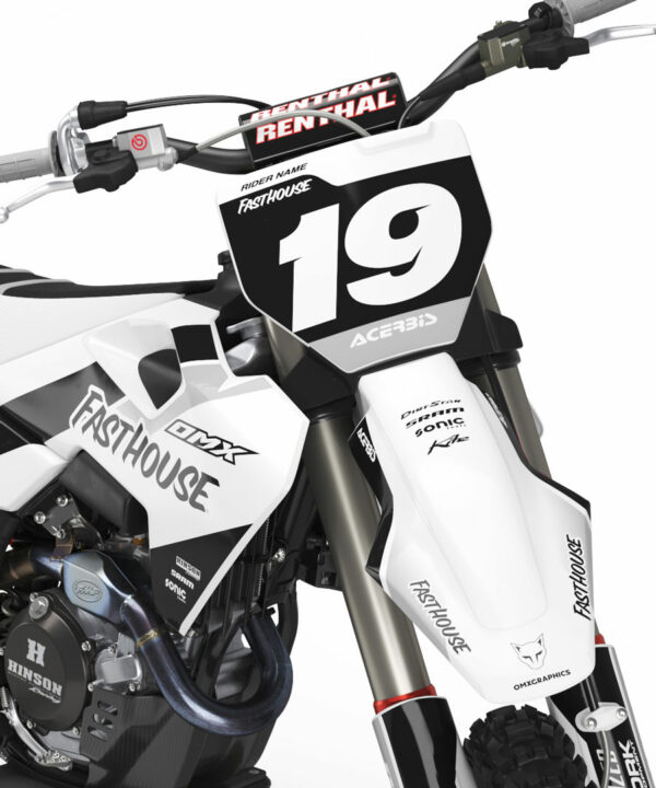 Kit déco motocross Husqvarna - Phantom - Blanc 2
