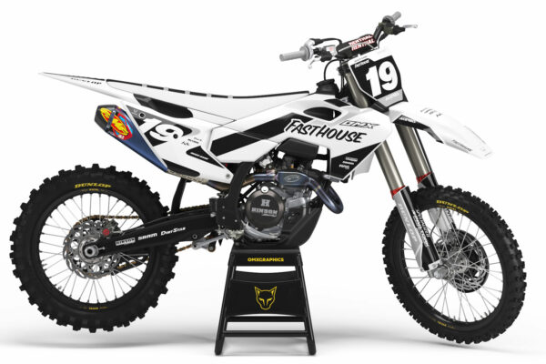 Kit déco motocross Husqvarna - Phantom - Blanc