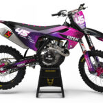 Kit déco motocross Husqvarna - Pixel - Rose