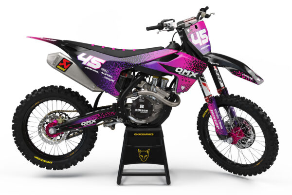 Kit déco motocross Husqvarna - Pixel - Rose