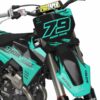 Kit déco motocross Husqvarna - Punch - Teal 2
