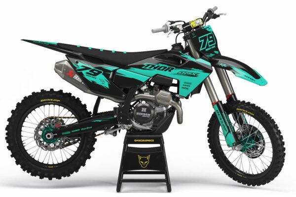 Kit déco motocross Husqvarna - Punch - Teal