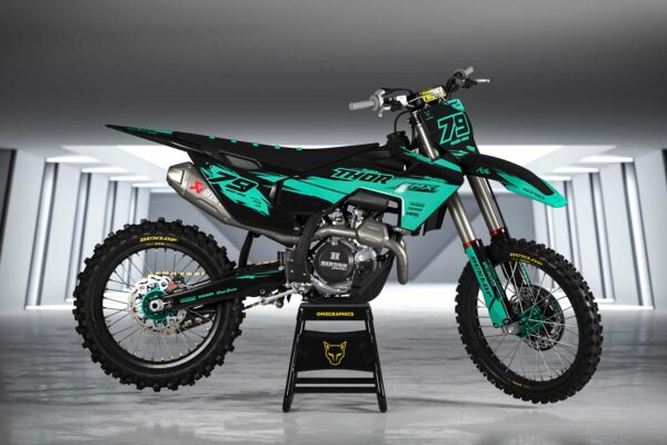Kit déco motocross Husqvarna - Punch - Teal Promo