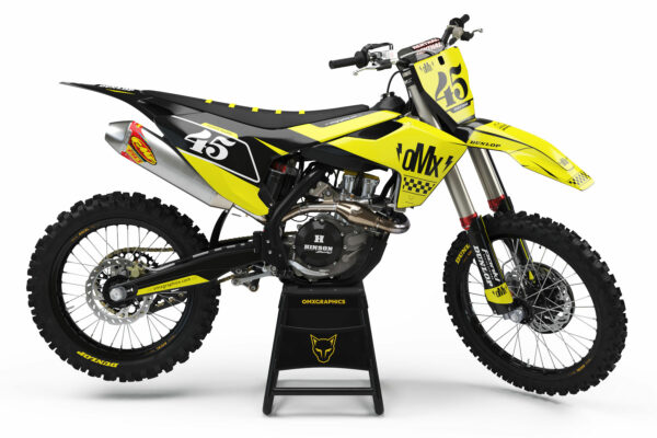 Kit déco motocross Husqvarna - Race - Jaune