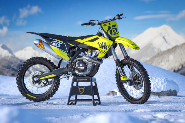 Kit déco motocross Husqvarna - Race - Jaune Promo