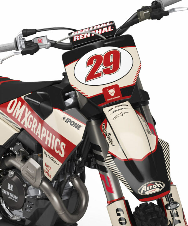 Kit déco motocross Husqvarna - Redline - Retro Beige 2