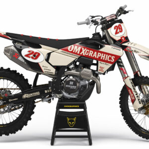 Kit déco motocross Husqvarna - Redline - Retro Beige