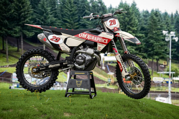 Kit déco motocross Husqvarna - Redline - Retro Beige Promo