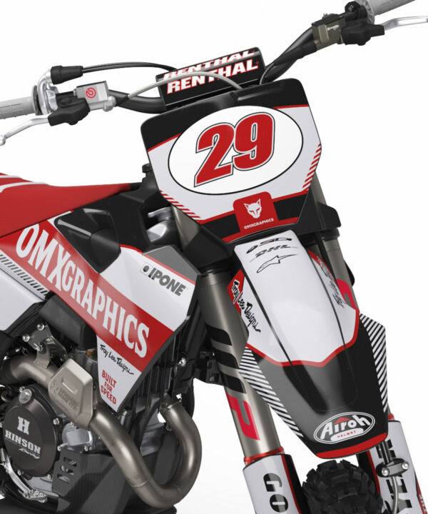 Kit déco motocross Husqvarna - Redline - Retro Gris 2