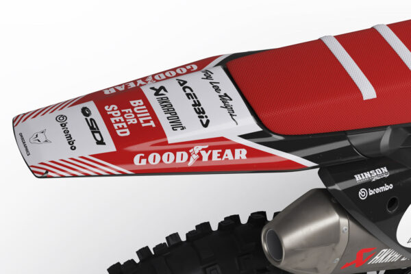 Kit déco motocross Husqvarna - Redline - Retro Gris 3