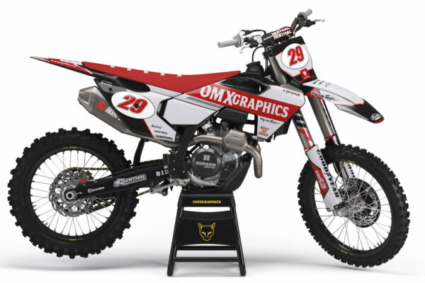 Kit déco motocross Husqvarna - Redline - Retro Gris