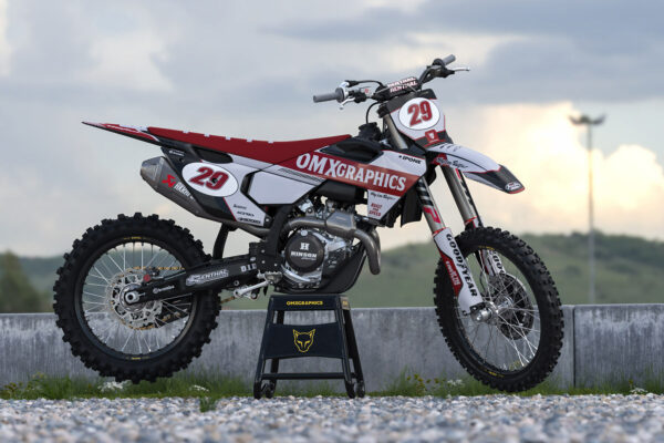 Kit déco motocross Husqvarna - Redline - Retro Gris Promo