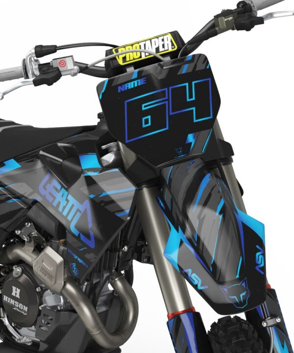 Kit déco motocross Husqvarna - Rhyme - Bleu 3