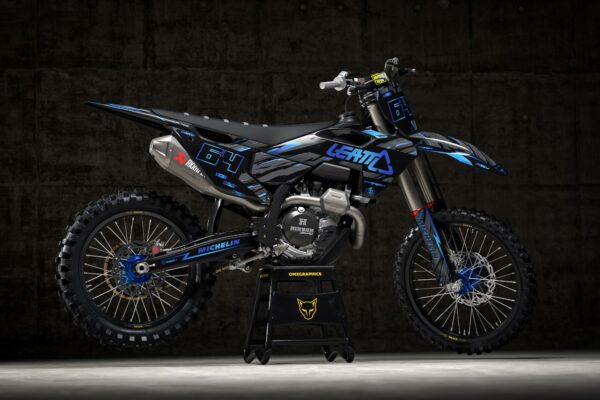 Kit déco motocross Husqvarna - Rhyme - Bleu Promo