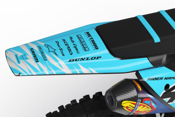 Kit déco motocross Husqvarna - Ripcore - Bleu 3