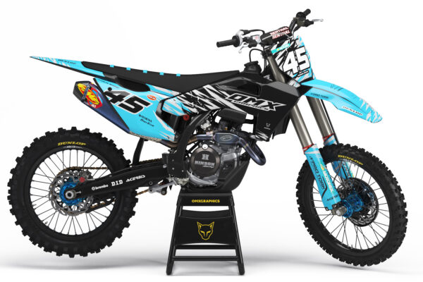 Kit déco motocross Husqvarna - Ripcore - Bleu