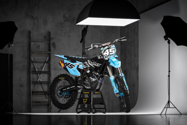 Kit déco motocross Husqvarna - Ripcore - Bleu Promo