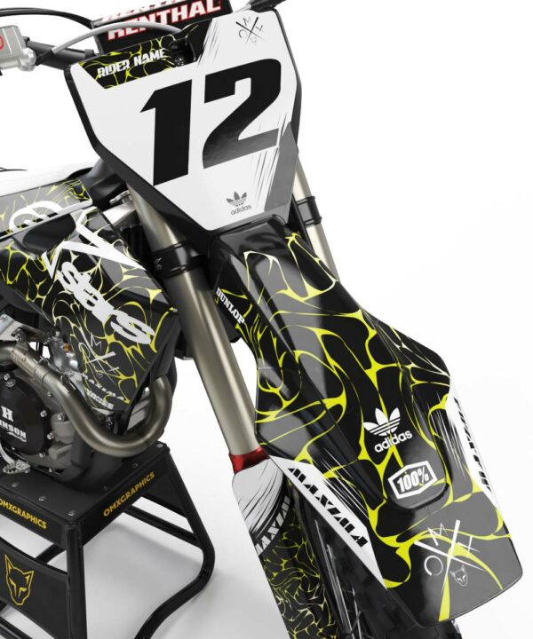 Kit déco motocross Husqvarna - Rival - Jaune 2