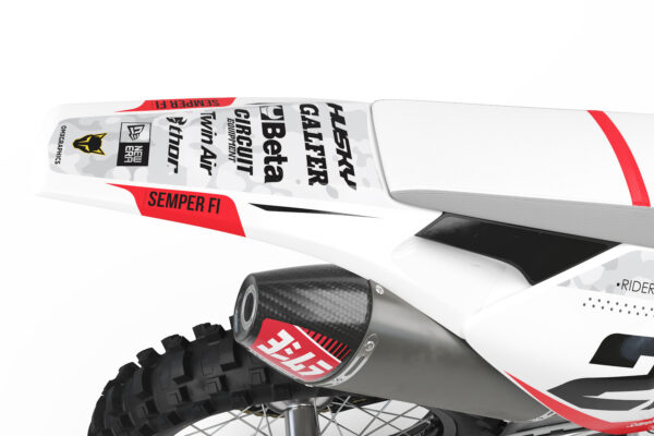 Kit déco motocross Husqvarna - Semper Fi - Blanc 3
