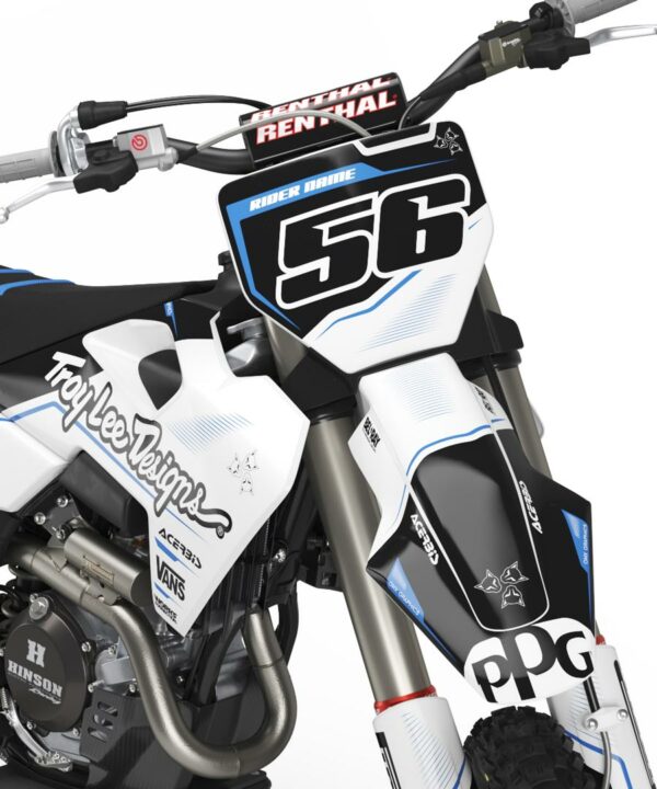 Kit déco motocross Husqvarna - Sleek - Bleu 2