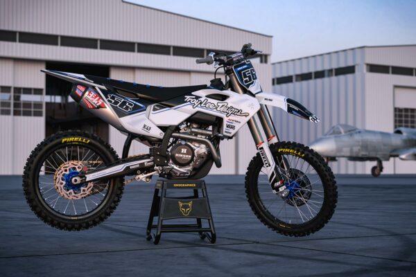 Kit déco motocross Husqvarna - Sleek - Bleu Promo
