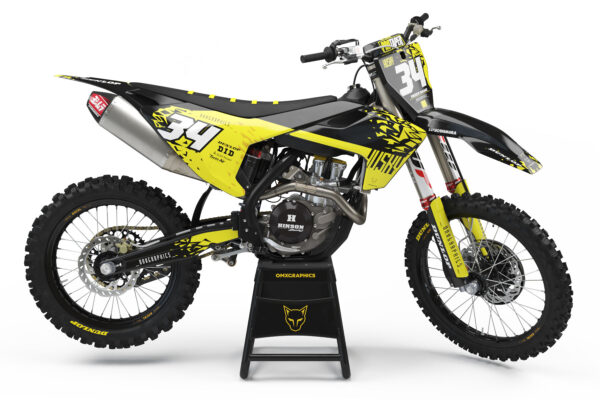 Kit déco motocross Husqvarna - Smash - Jaune