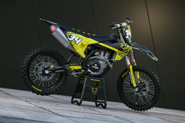 Kit déco motocross Husqvarna - Smash - Jaune Promo