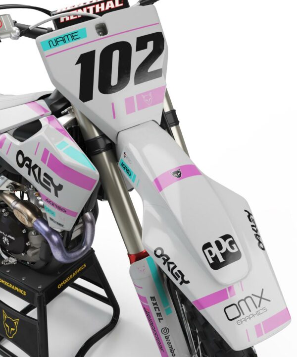 Kit déco motocross Husqvarna - Split - Gris 2