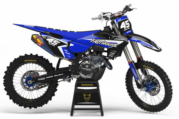 Kit déco motocross Husqvarna - Stealth - Bleu
