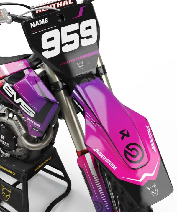 Kit déco motocross Husqvarna - Syndicate - Rose 2