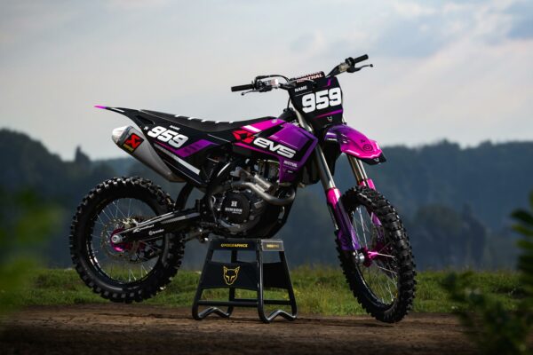 Kit déco motocross Husqvarna - Syndicate - Rose Promo