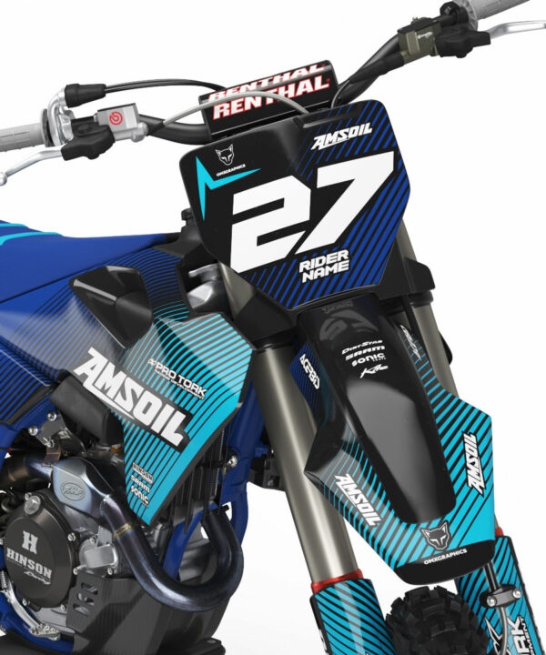 Kit déco motocross Husqvarna - Throttle - Bleu 2