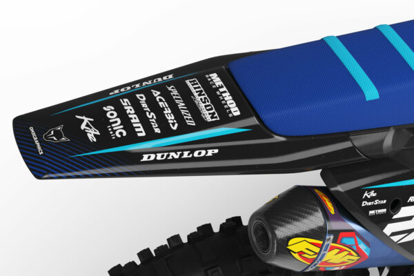 Kit déco motocross Husqvarna - Throttle - Bleu 3