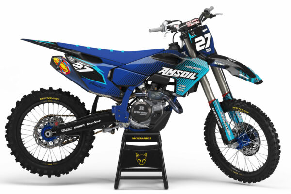 Kit déco motocross Husqvarna - Throttle - Bleu