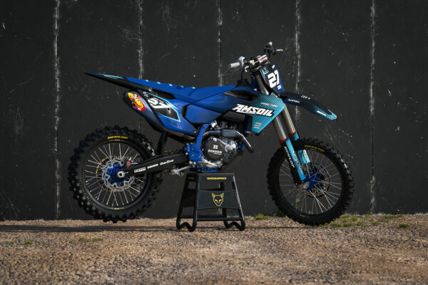 Kit déco motocross Husqvarna - Throttle - Bleu Promo