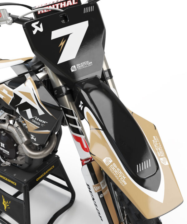 Kit déco motocross Husqvarna - Thunder - Noir 2