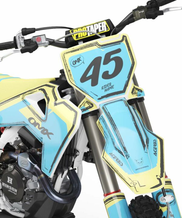 Kit déco motocross Husqvarna - Toon - Bleu 2