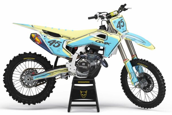 Kit déco motocross Husqvarna - Toon - Bleu