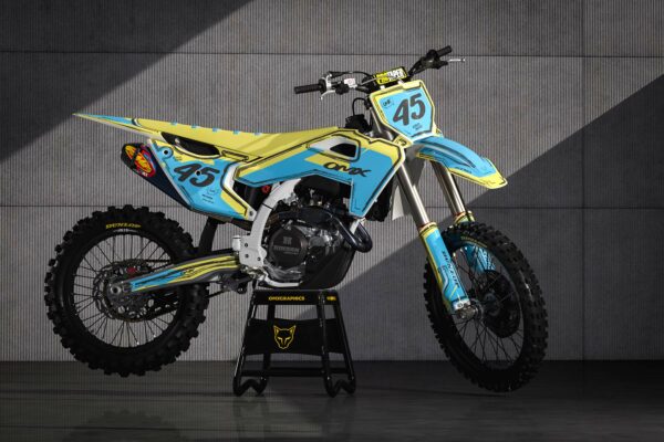 Kit déco motocross Husqvarna - Toon - Bleu Promo
