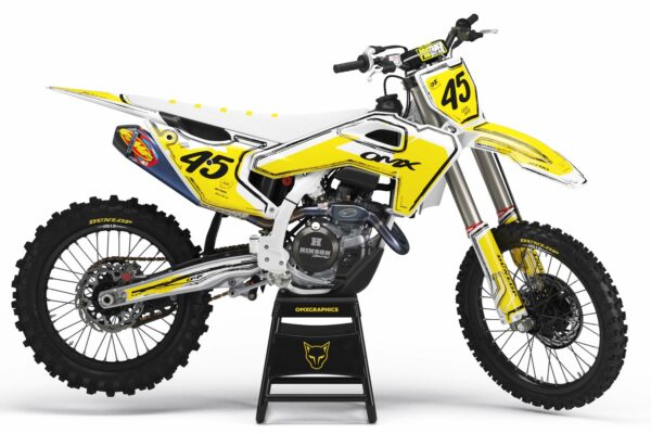 Kit déco motocross Husqvarna - Toon - Jaune