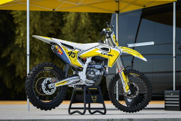Kit déco motocross Husqvarna - Toon - Jaune Promo