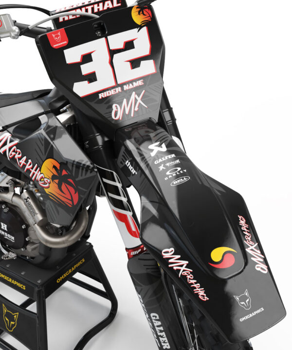 Kit déco motocross Husqvarna - Tropical - Gris 2