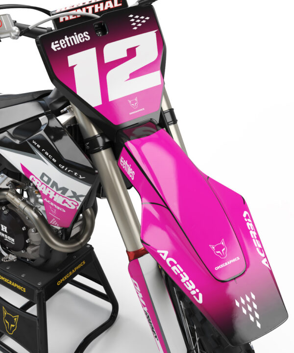 Kit déco motocross Husqvarna - Vendetta - Rose 2