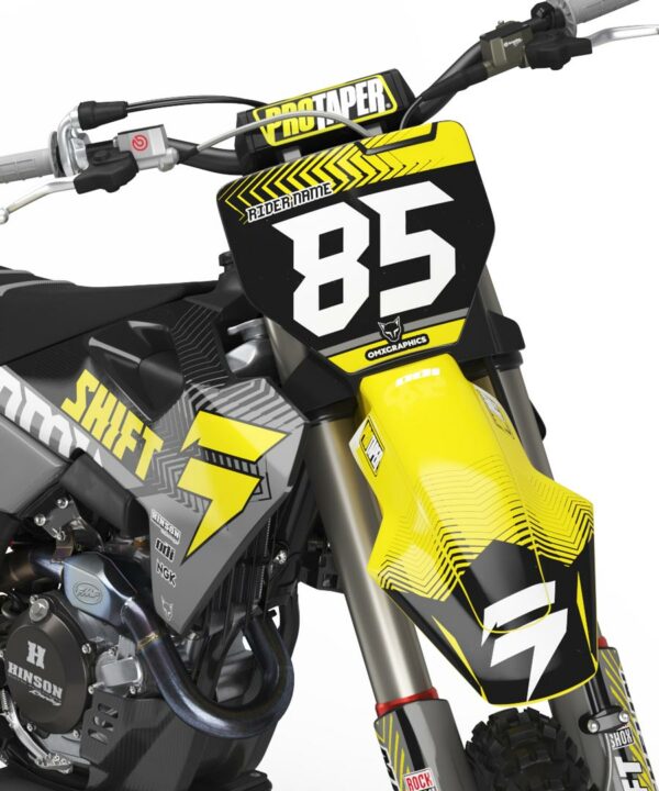 Kit déco motocross Husqvarna - Voltage - Jaune 2
