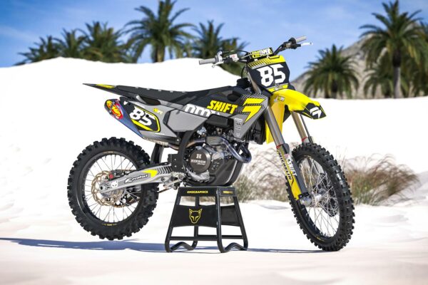 Kit déco motocross Husqvarna - Voltage - Jaune Promo