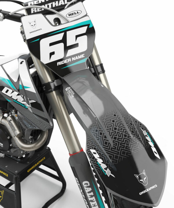 Kit déco motocross KTM - Amaze - Gris Teal 2