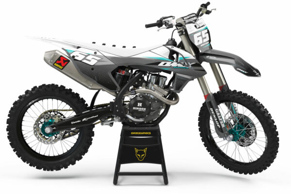Kit déco motocross KTM - Amaze - Gris Teal